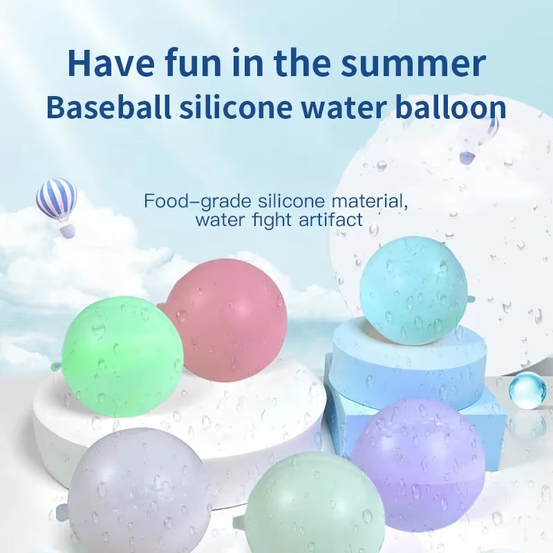 Reusable Water Balloons Toys Quick Fill Sealing Water Bomb for Summer Games Children'S Adults Outdoor Activities Toy Gifts