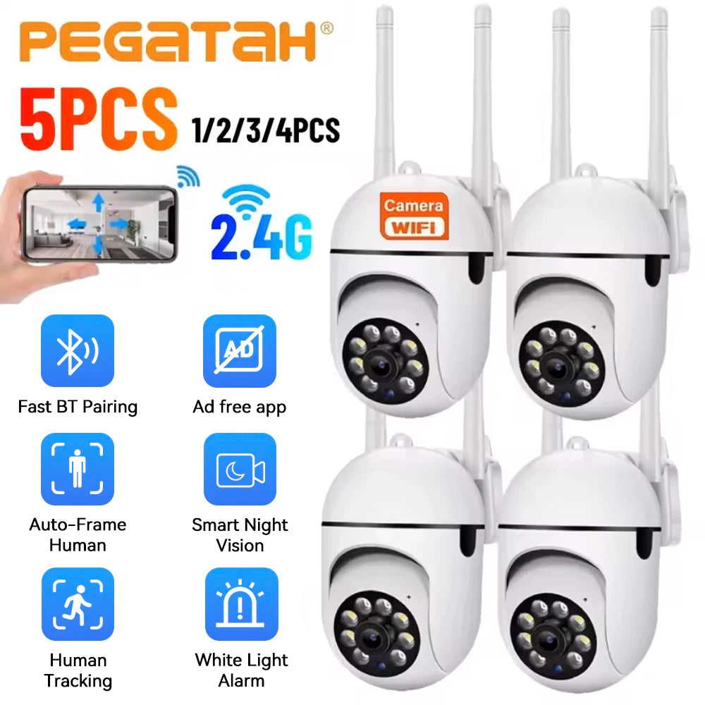 2.4G 8MP Cameras Wifi Video Surveillance IP Outdoor Security Protection Monitor 5.0X Zoom Home Wireless Track Alarm O-Kam Pro