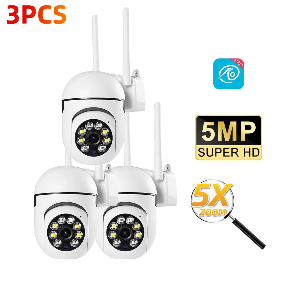2.4G 8MP Cameras Wifi Video Surveillance IP Outdoor Security Protection Monitor 5.0X Zoom Home Wireless Track Alarm O-Kam Pro