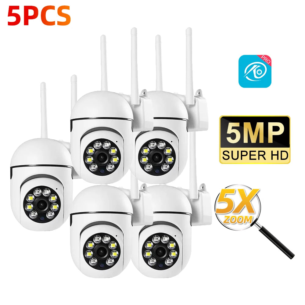 2.4G 8MP Cameras Wifi Video Surveillance IP Outdoor Security Protection Monitor 5.0X Zoom Home Wireless Track Alarm O-Kam Pro