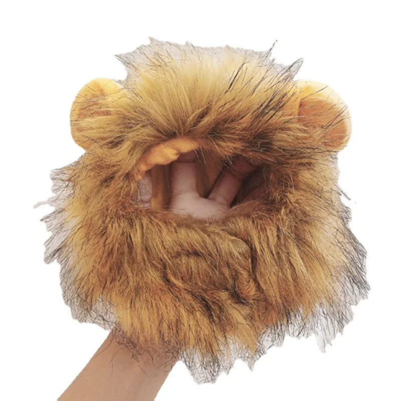 Cute Lion Headgear Cat Hat Mane Wig for Dogs and Cat Small Dog Pet Cat Decor Accessories Lion Wig Fancy Hair Cap Pet Supplies