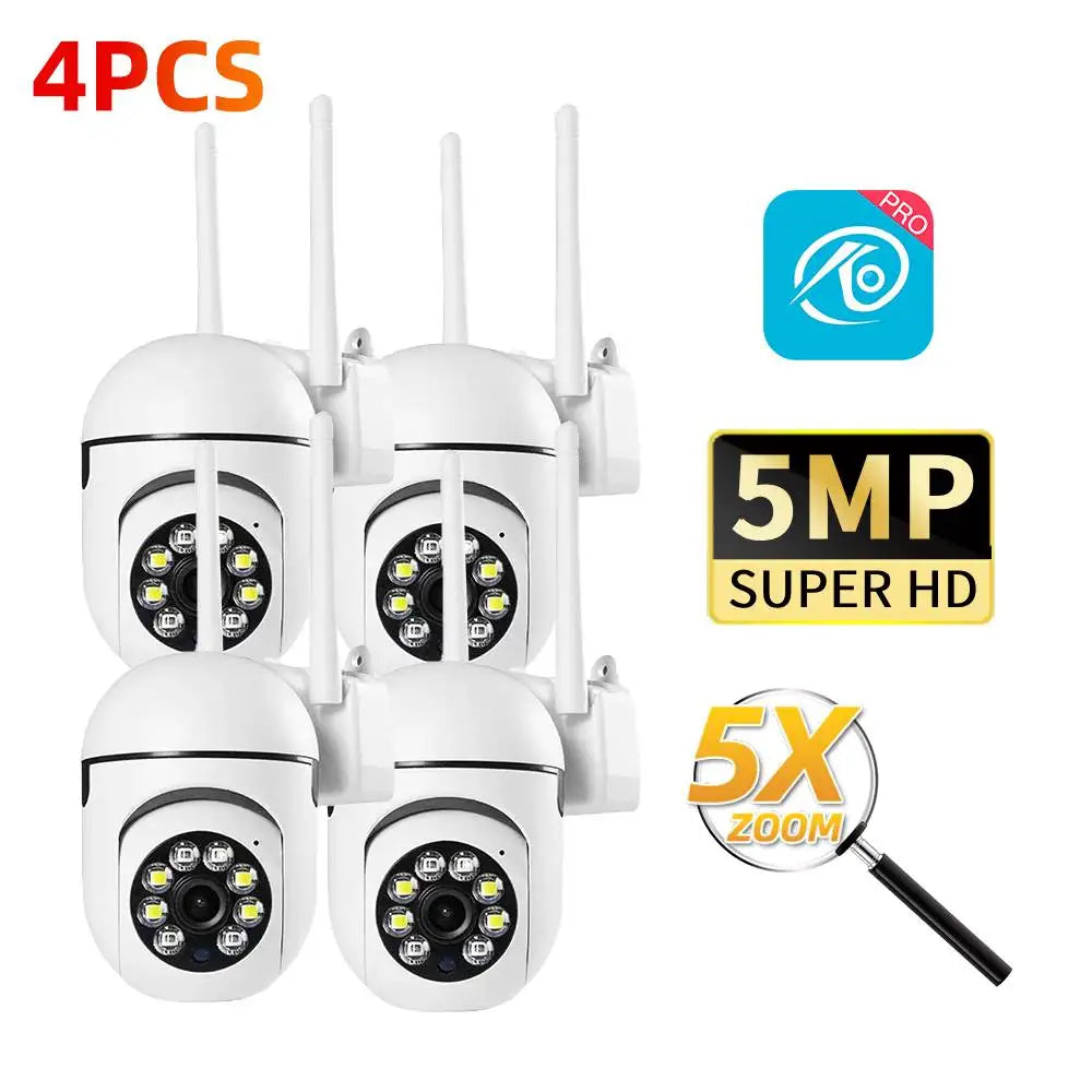 2.4G 8MP Cameras Wifi Video Surveillance IP Outdoor Security Protection Monitor 5.0X Zoom Home Wireless Track Alarm O-Kam Pro