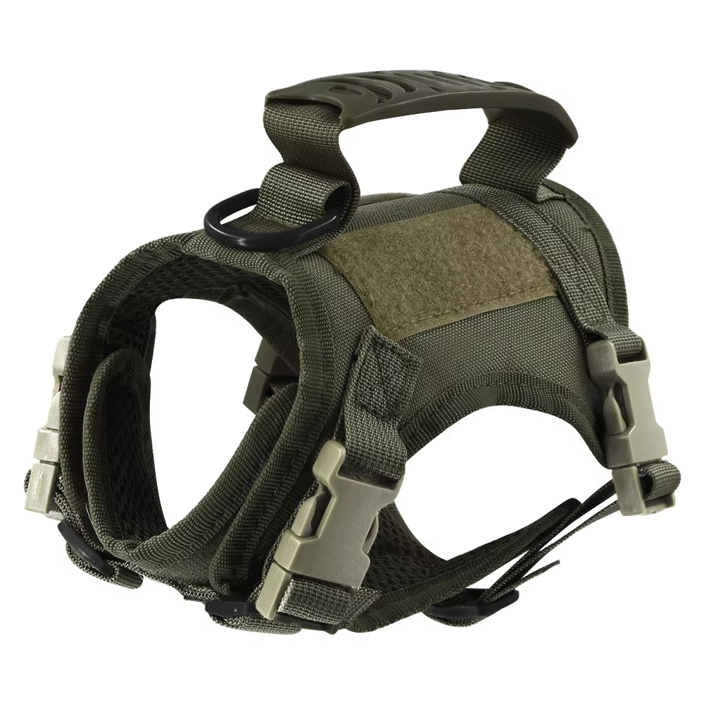Tactical Cat Harness Puppy Adjustable Kitten Vest for Military Small Dogs Harnesses Working Training Cat Accessories