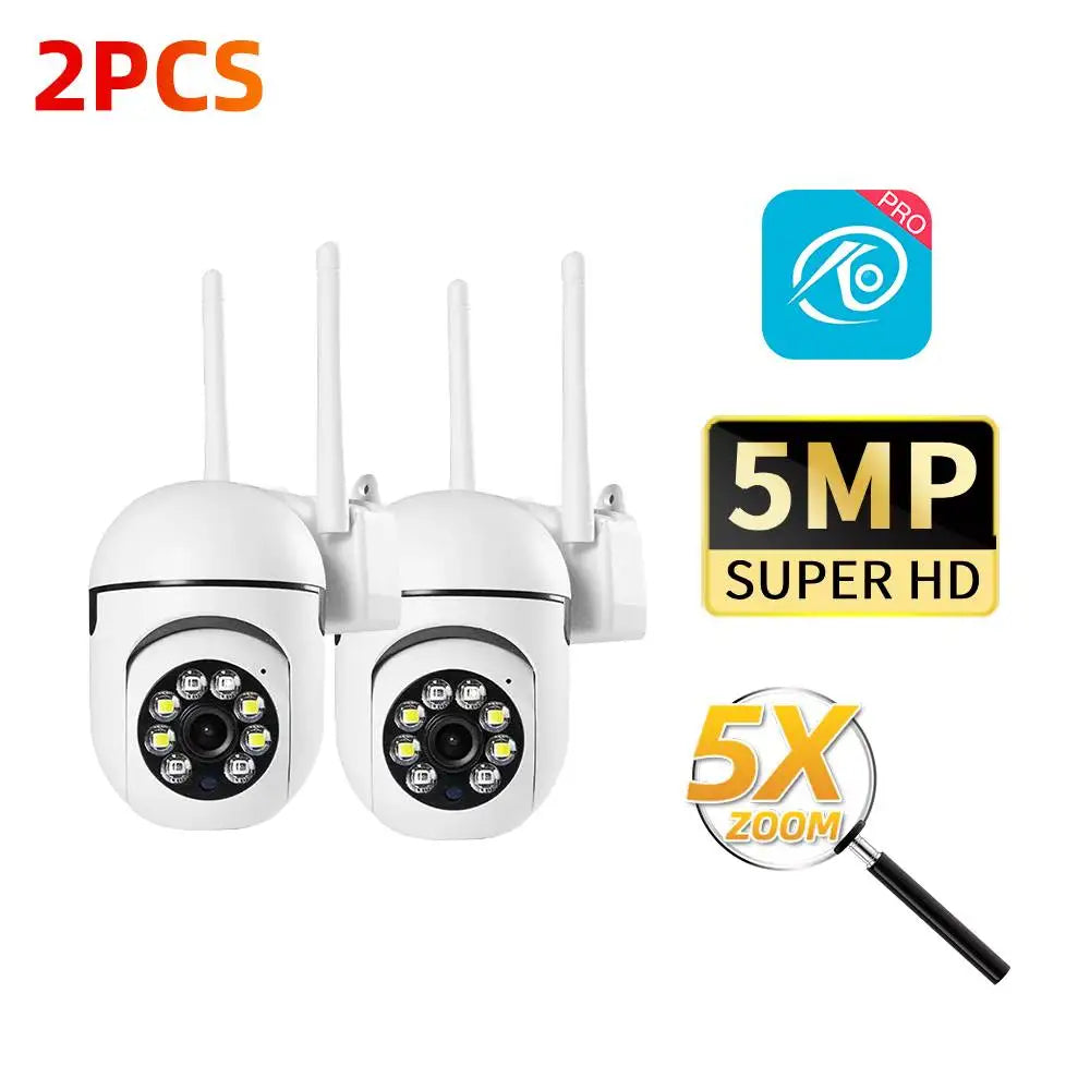 2.4G 8MP Cameras Wifi Video Surveillance IP Outdoor Security Protection Monitor 5.0X Zoom Home Wireless Track Alarm O-Kam Pro