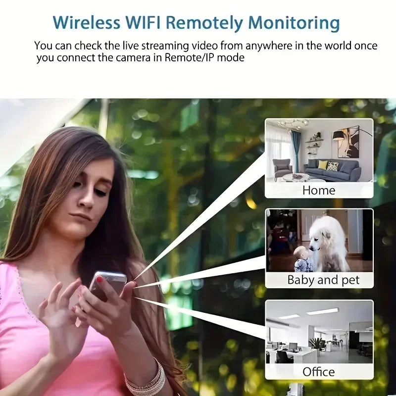 1080P HD Mini Wifi Camera Indoor Safety Security Surveillance Baby Monitor Night Vision Camcorder IP Cam Audio Video Recorder
