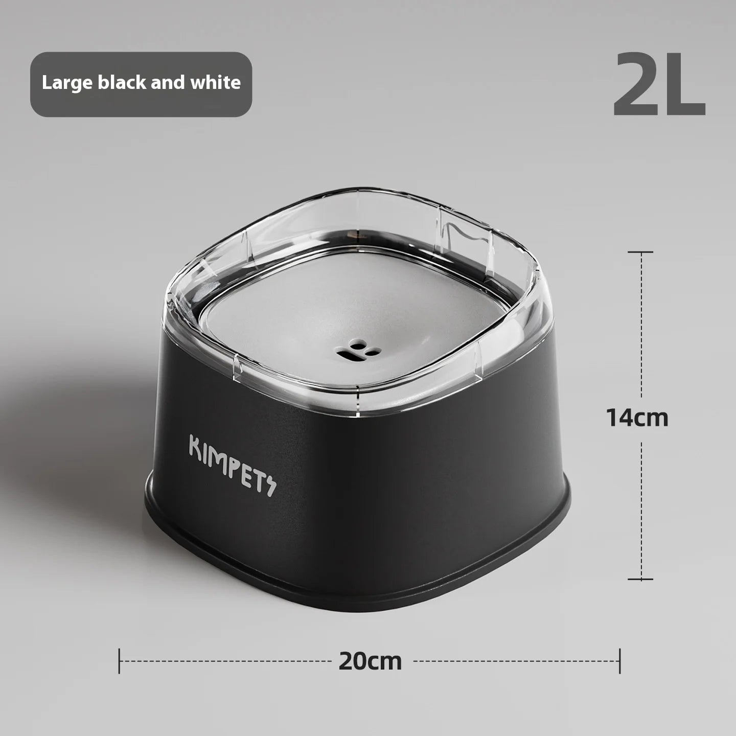 2000Ml No-Spill Pet Water Bowl - Floating Design Keeps Chin Dry, Anti-Splash & Dust-Proof for Cats and Dogs