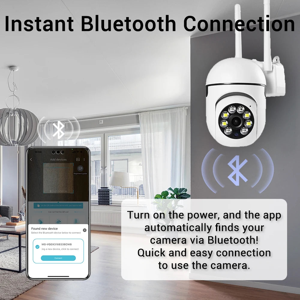 2.4G 8MP Cameras Wifi Video Surveillance IP Outdoor Security Protection Monitor 5.0X Zoom Home Wireless Track Alarm O-Kam Pro