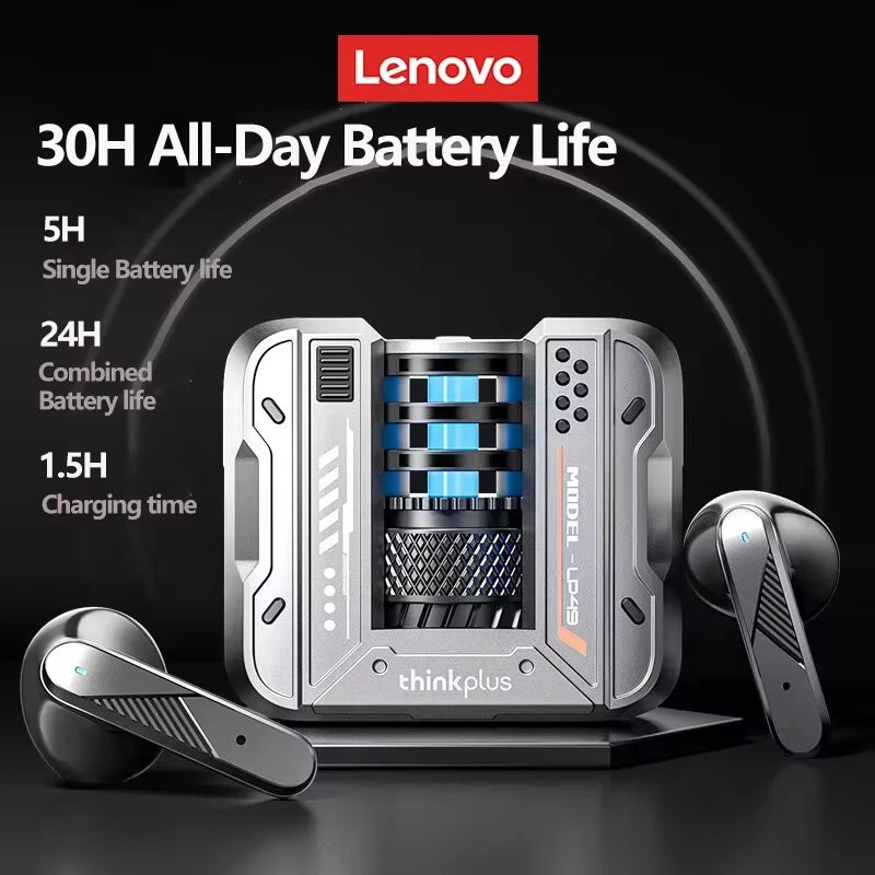 Choice LP49 AI TWS Bluetooth V5.4 Earphones Built-In Multiple Application Workout Headphones AI Meeting Assistant Earbuds