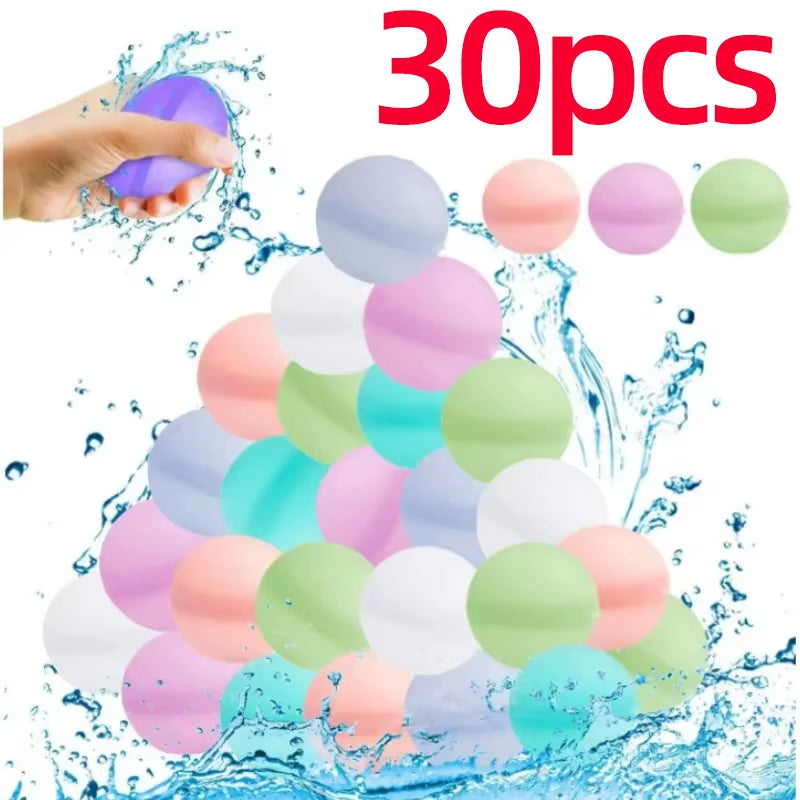 Reusable Water Balloons Toys Quick Fill Sealing Water Bomb for Summer Games Children'S Adults Outdoor Activities Toy Gifts