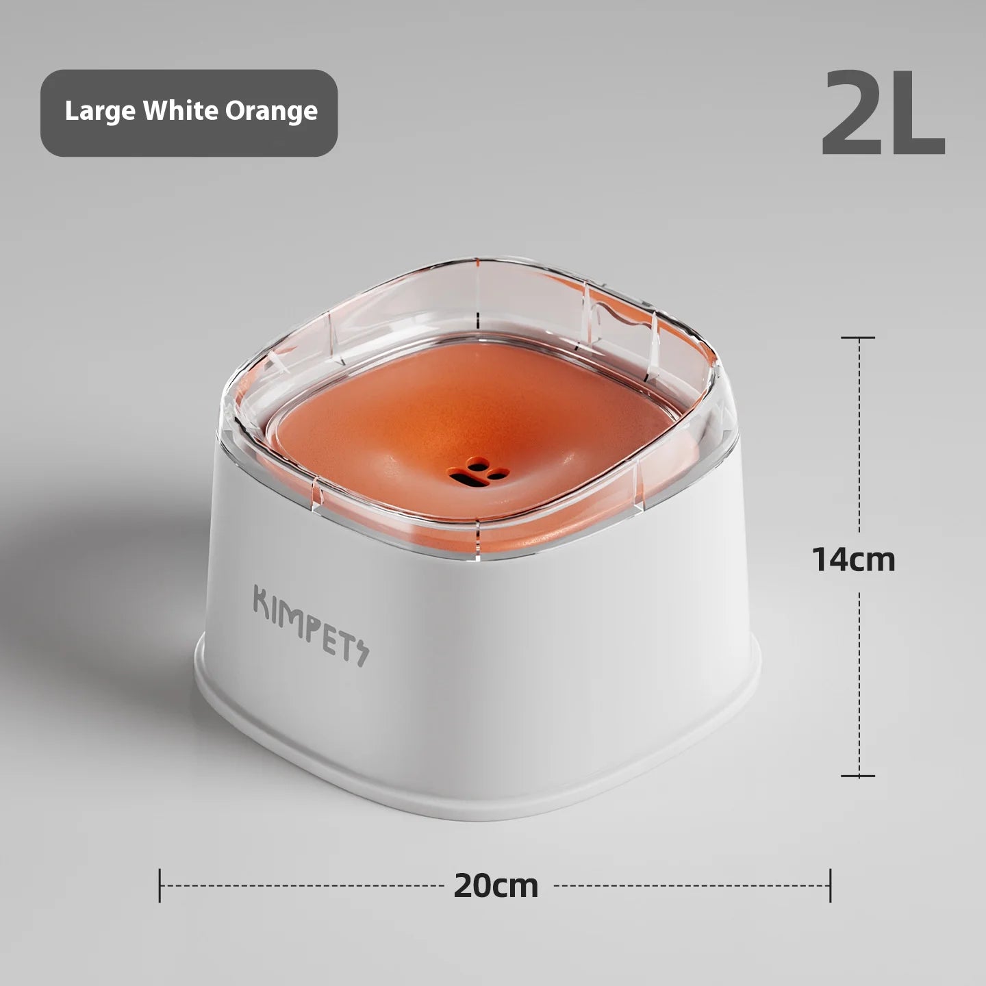 2000Ml No-Spill Pet Water Bowl - Floating Design Keeps Chin Dry, Anti-Splash & Dust-Proof for Cats and Dogs