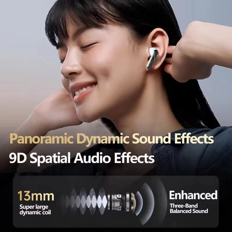 Choice LP49 AI TWS Bluetooth V5.4 Earphones Built-In Multiple Application Workout Headphones AI Meeting Assistant Earbuds