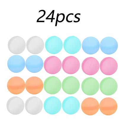 Reusable Water Balloons Toys Quick Fill Sealing Water Bomb for Summer Games Children'S Adults Outdoor Activities Toy Gifts
