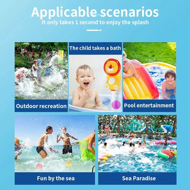 Reusable Water Balloons Toys Quick Fill Sealing Water Bomb for Summer Games Children'S Adults Outdoor Activities Toy Gifts