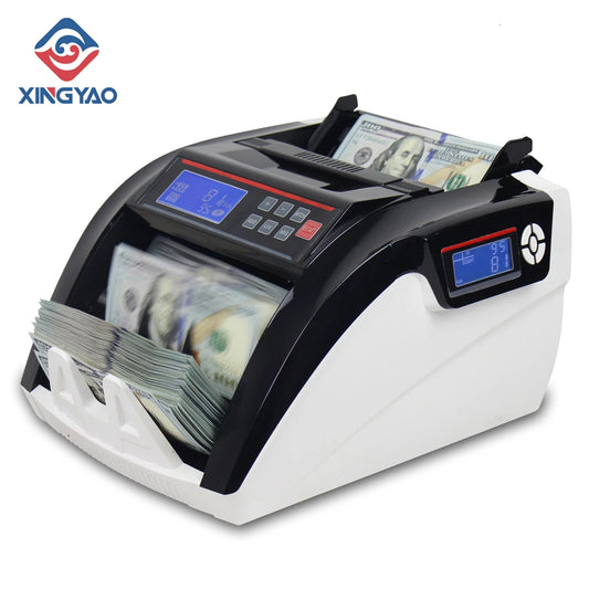 XINGYAO 5800D UV/3MG LCD Display with 3 Magnet Multi-Currencies Counter Machine Cash Money Counting Compteuse De Billets