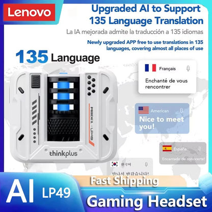 Choice  LP49 AI TWS Bluetooth V5.4 Earphones Built-In Multiple Application Workout Headphones AI Meeting Assistant Earbuds
