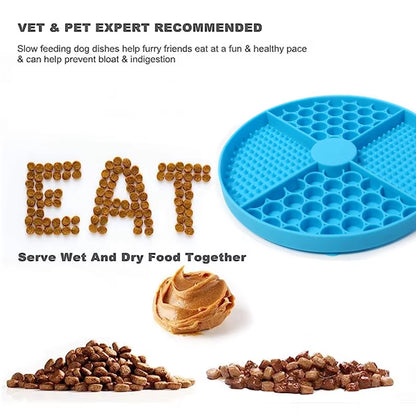 Pet Supplies Silicone Licking Mat Cat Slow Feeder with Suction Cup Slow Feeding Pad Dog Licking Pad Anxiety-Relieving Utensils