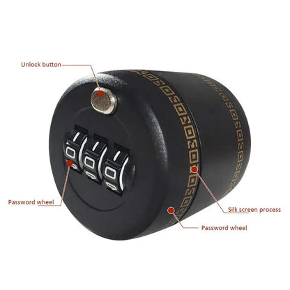 Combination Lock for Wine Liquor Bottle Wine Bottle Top Stopper Bottle Password Code Lock for Bottle between 26Mm to 28Mm