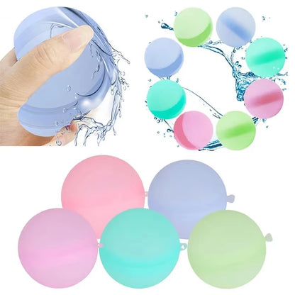 Reusable Water Balloons Toys Quick Fill Sealing Water Bomb for Summer Games Children'S Adults Outdoor Activities Toy Gifts