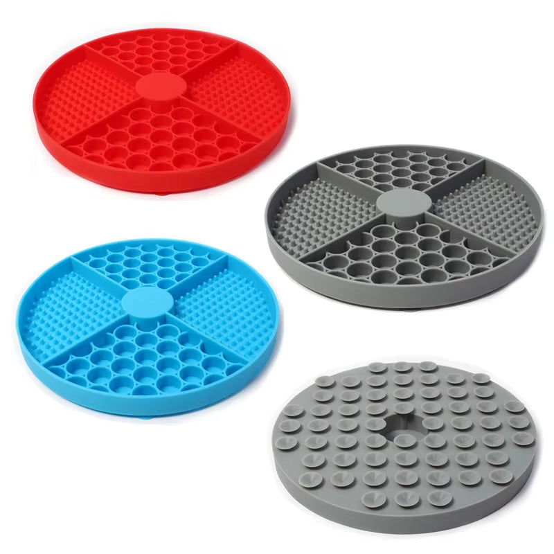 Pet Supplies Silicone Licking Mat Cat Slow Feeder with Suction Cup Slow Feeding Pad Dog Licking Pad Anxiety-Relieving Utensils